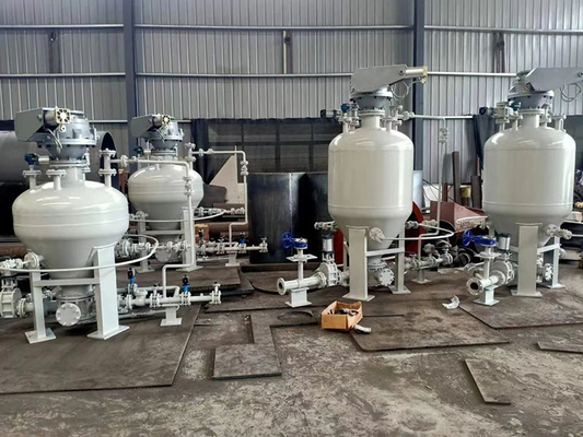 polvo neumático de la fase densa 300t/H que transporta la bomba del sistema para la tolva del cemento