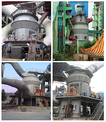 Molino crudo del rodillo vertical para la base del motor del PLC de la piedra caliza de la escoria