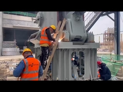 Posicionamiento y soldadura del asiento de rodamiento de rodillos de molino vertical